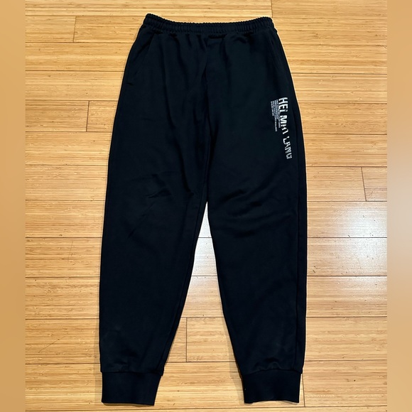 Helmut Lang Other - Helmut Lang Crumple Logo Joggers Black Size Medium
